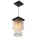 Kit 1 Lustre Cristal Acr Dream + 2 Pendentes Spark Preto