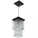 Kit 1 Lustre Cristal Acr Dream + 2 Pendentes Spark Preto