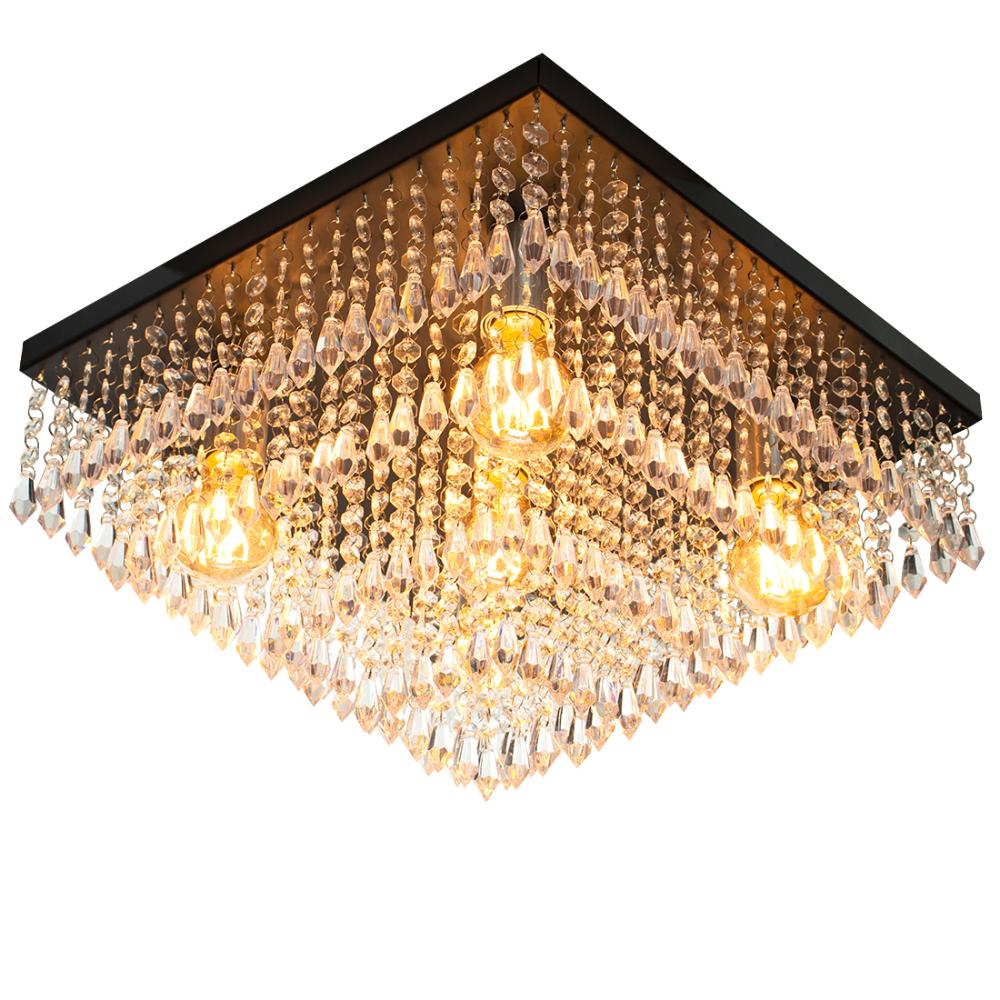Kit 1 Lustre Cristal Acr. Dream + 2 Lustres Spark Preto