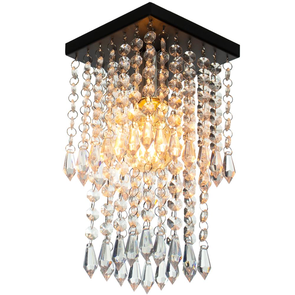 Kit 1 Lustre Cristal Acr. Dream + 2 Lustres Spark Preto