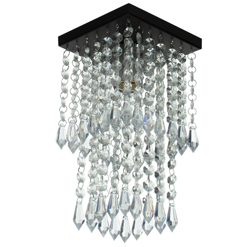 Kit 1 Lustre Cristal Acr. Dream + 2 Lustres Spark Preto