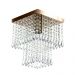Kit 1 Lustres Cristal Acr. Marrycrillic +4 Clearcrilic Cobre