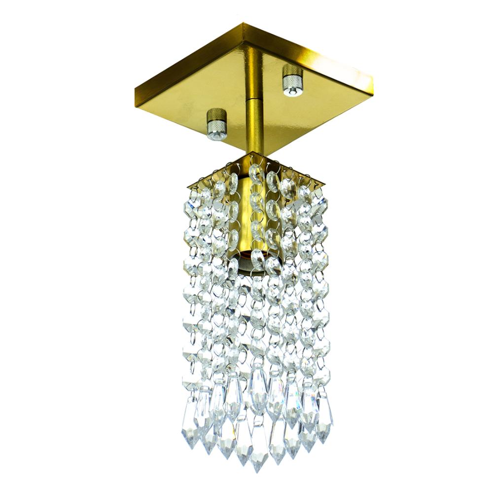 Kit 1 Lustres Cristal Acr. Marrycrillic +4 Clearcrilic Gold.