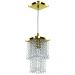 Kit 1 Pendente Cristal Acr Marry + 2 Pendentes Spark Dourado