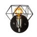 Kit 1 Pendente Duplo + 2 Arandelas Diamante Aramado Preto