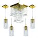 Kit 1 Pendentes Marrycrillic + 4 Pendentes Clearcrilic Gold