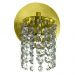 Kit 2 Arandela de Cristal Legitimo Clearcast Redonda Dourado