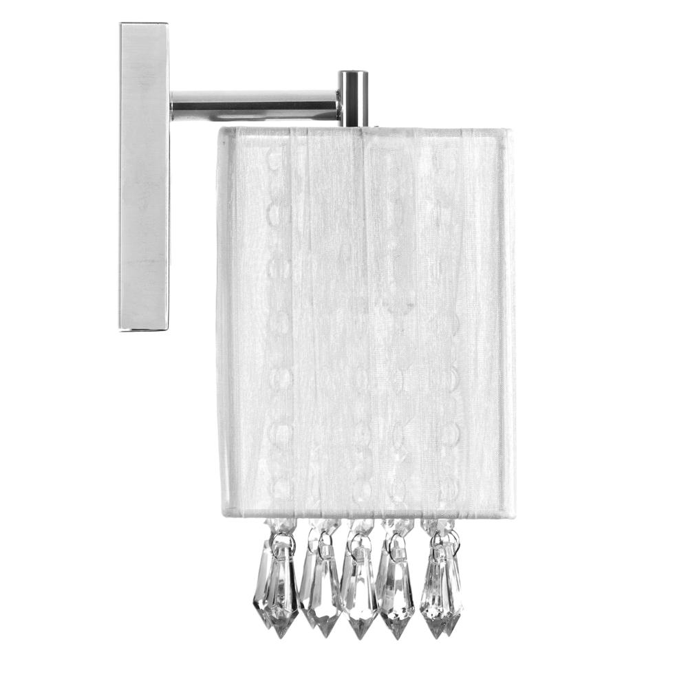Kit 2 Arandelas Quadrada Cganza Linda Imperdível Branco