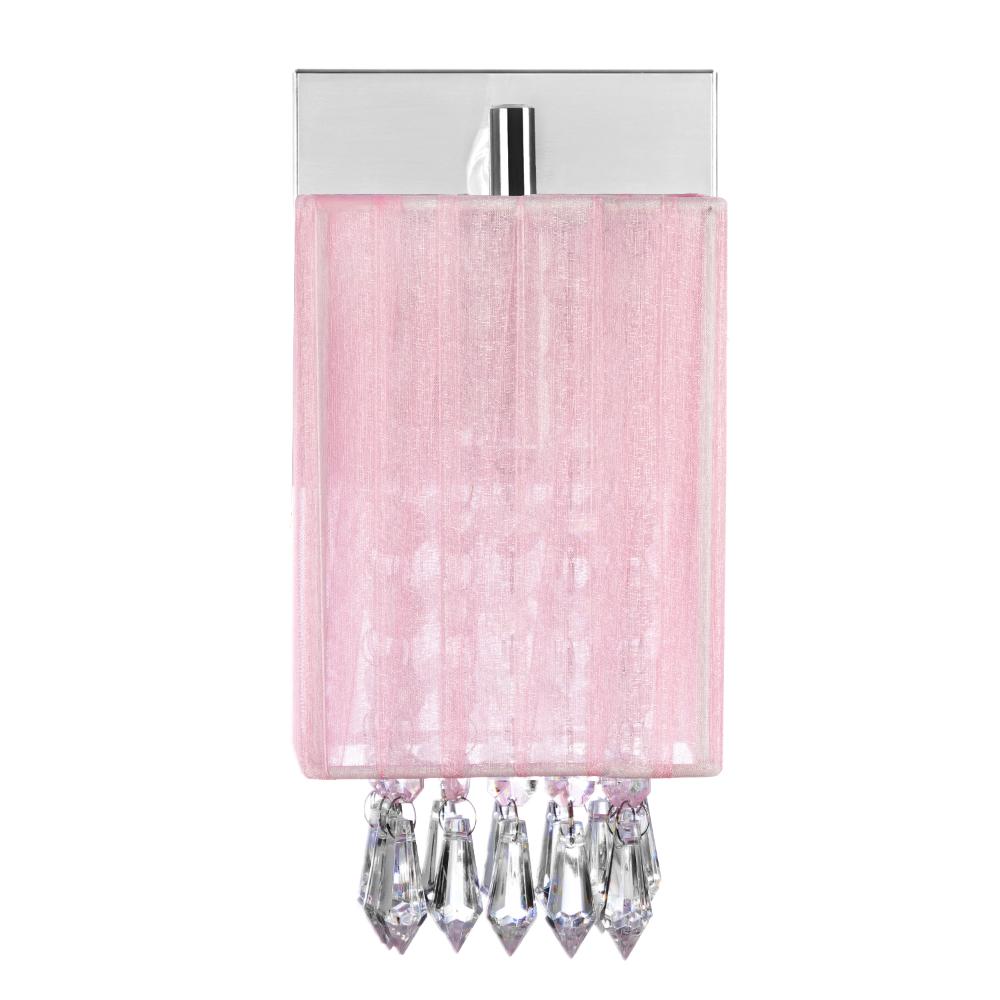 Kit 2 Arandelas Quadrada Cganza Linda Imperdível Rosa