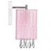 Kit 2 Arandelas Quadrada Cganza Linda Imperdível Rosa