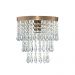 Kit 2 Lustre De Cristal Acrilico Manucrillic Cobre.