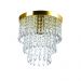 Kit 2 Lustre De Cristal Acrilico Manucrillic Dourado.