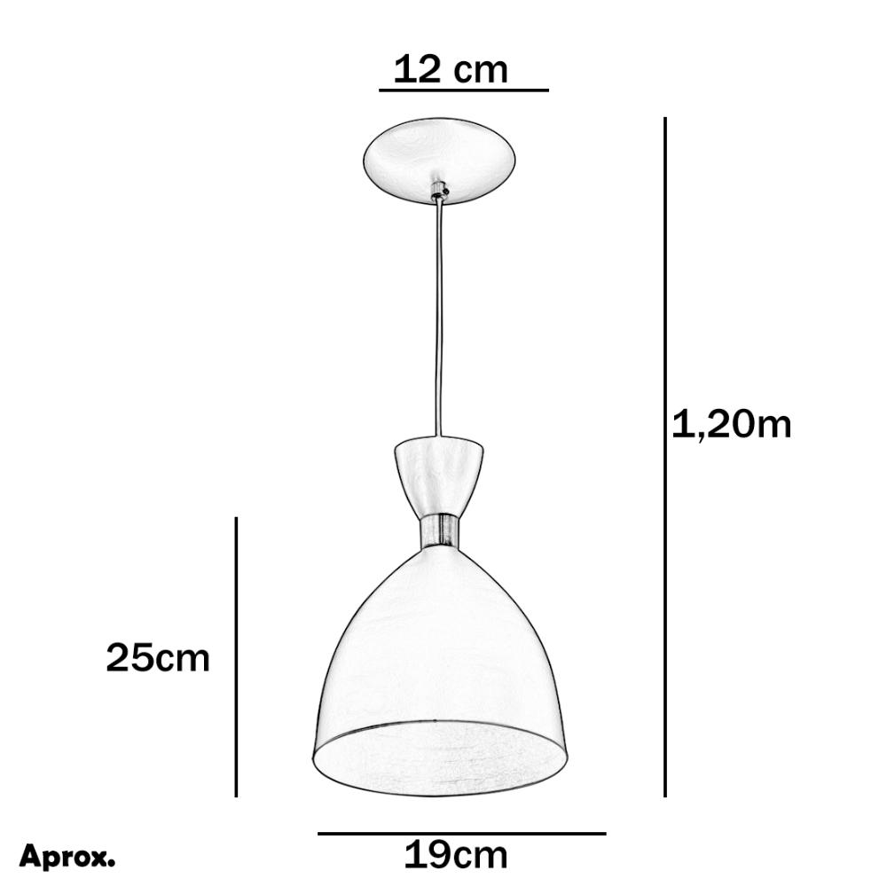 Kit 2 Lustre Pendente Califórnia De Alumínio Tabaco