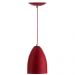 Kit 2 Lustre Pendente Cone De Alumínio 20x14cm Vermelho