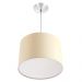 Kit 2 Lustres Cupula Pendente Dome 30x20cm Magnífico Bege