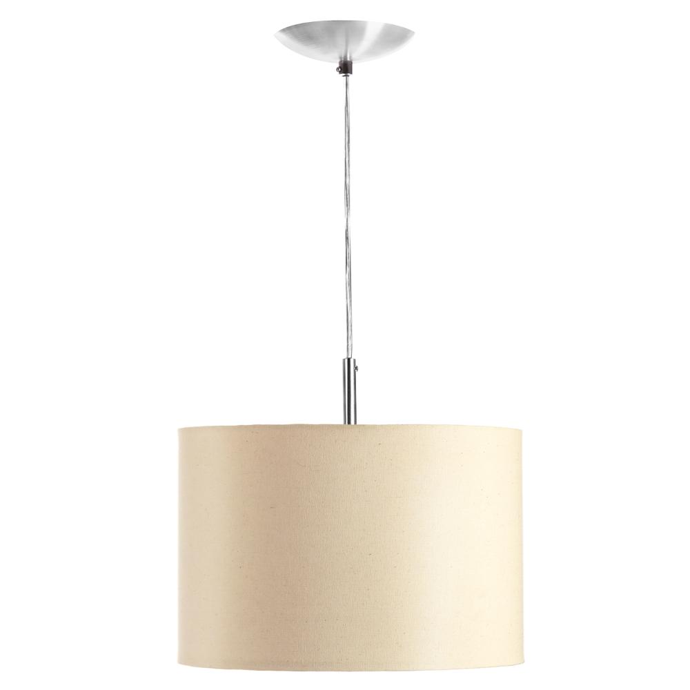 Kit 2 Lustres Cupula Pendente Dome 30x20cm Magnífico Bege
