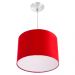 Kit 2 Lustres Cupula Pendente Dome 30x20cm Magnífico Vermelho