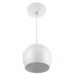 Kit 2 Lustres Pendente Bola Pequena Alumínio 15cm Soquete E-27 Branco