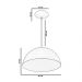 Kit 2 Lustres Pendente Meia Lua 40cm Alumínio Cereja