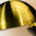 Kit 2 Lustres Pendente Meia Lua 40cm Alumínio Dourado