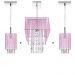 Kit 2 Pendente Clearganza + Pendente Marry Organza Rosa