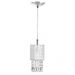 Kit 2 Pendente Cupula Redondo ClearFio Cristal Acr. Branco