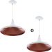 Kit 2 Pendentes Chapeu Aluminio Tom Dixon Branco Lindíssimo Promoção