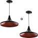 Kit 2 Pendentes Chapeu Aluminio Tom Dixon Preto Lindíssimo Promoção