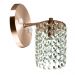 Kit 3 Arandela de Cristal Legitimo Clearcast Redonda Cobre