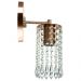 Kit 3 Arandelas Cristal Acril. Clearcrillic Redondo Cobre