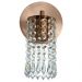 Kit 3 Arandelas Cristal Acril. Clearcrillic Redondo Cobre