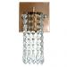 Kit 3 Arandelas Cristal Acrilico Clearcrillic Quadrada Cobre