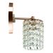 Kit 3 Arandelas Cristal Legitimo Clearwall Redonda Cobre