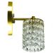 Kit 3 Arandelas Cristal Legitimo Clearwall Redonda Dourada