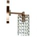Kit 3 Arandelas De Cristal Legitimo Clearcast Cobre