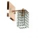 Kit 3 Arandelas De Cristal Legitimo Clearcast Cobre