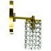 Kit 3 Arandelas De Cristal Legitimo Clearcast Dourada