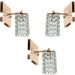 Kit 3 Arandelas De Cristal Legitimo Clearwall Cobre