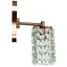 Kit 3 Arandelas De Cristal Legitimo Clearwall Cobre
