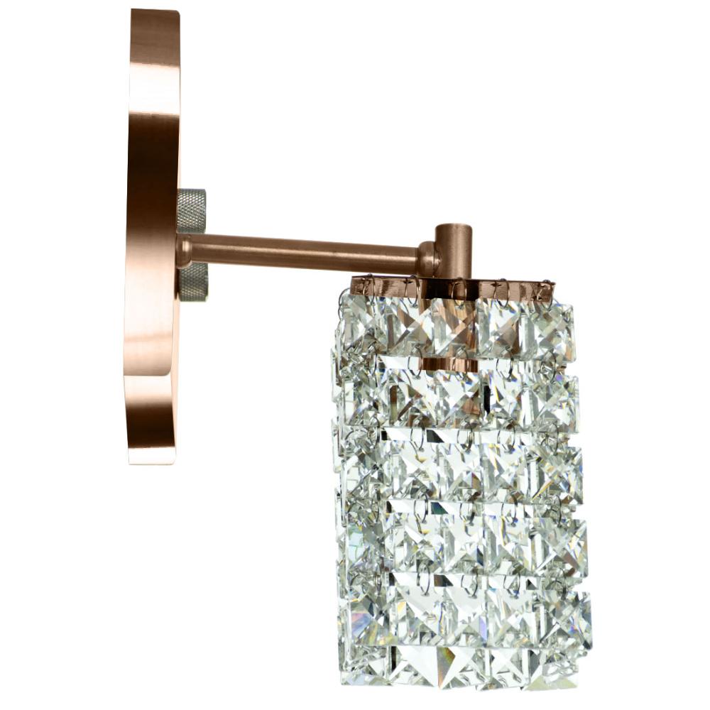 Kit 3 Arandelas De Cristal Legitimo Clearwall Cobre