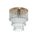 Kit 3 Lustre De Cristal Acrilico Manucrillic Cobre.