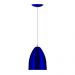 Kit 3 Lustre Pendente Luminária Cone Alumínio Azul Metalico