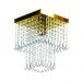 Kit 3 Lustres Cristal Acrilico Sweet + Marry + Spark Dourado