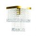 Kit 3 Lustres Cristal Acrilico Sweet + Marry + Spark Dourado