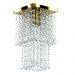 Kit 3 Lustres Cristal Acrilico Sweet + Marry + Spark Dourado