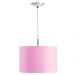 Kit 3 Lustres Cupula Pendente Dome 30x20cm Rosa