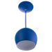 Kit 3 Lustres Pendente Bola Média Alumínio 23cm Azul