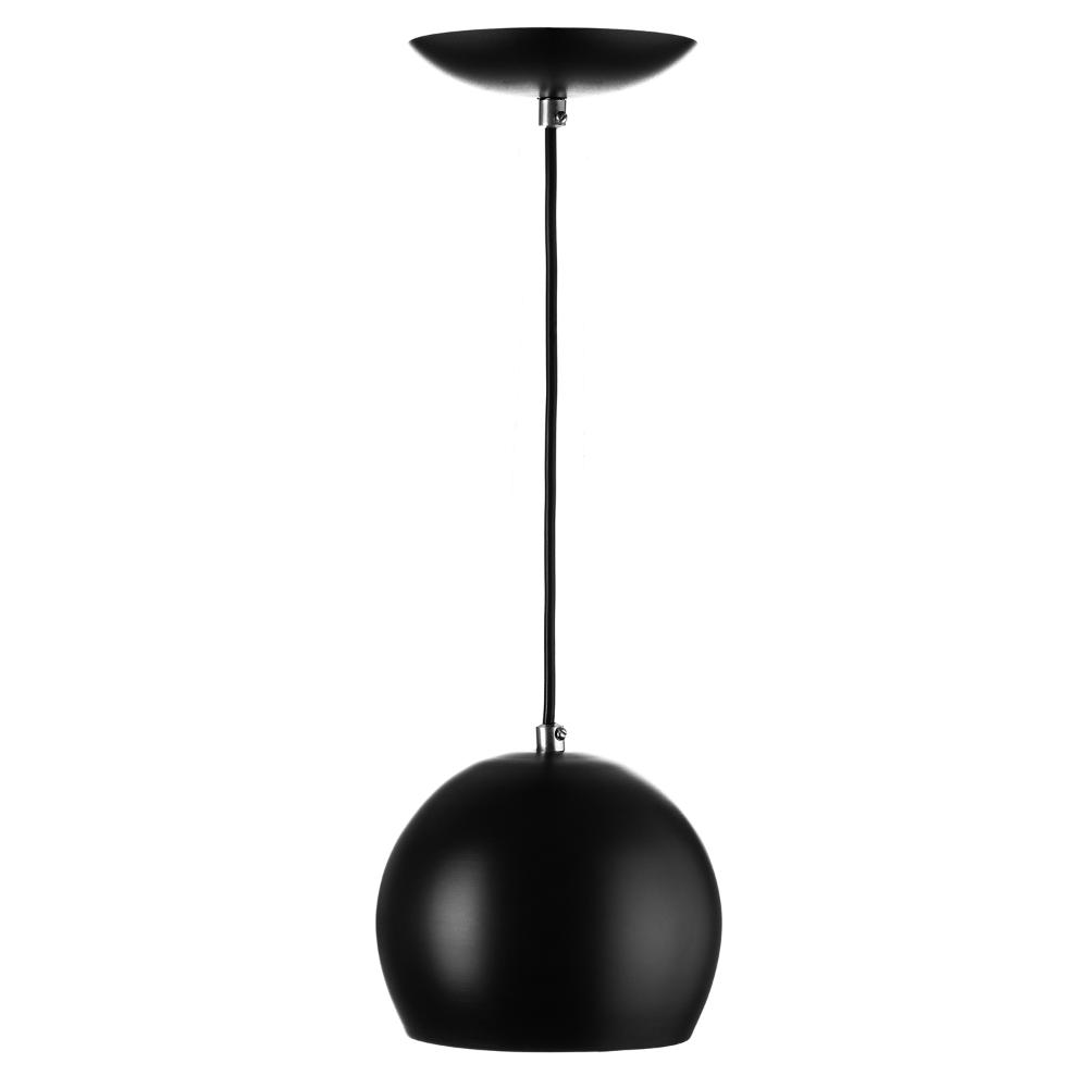 Kit 3 Lustres Pendente Bola Media De Alumínio 23cm Soquete E-27 Preto
