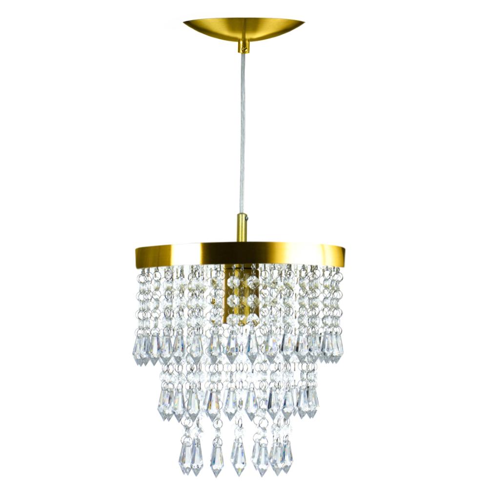 Kit 3 Pendentes Clearcrillic + Pendente Manucrillic Gold
