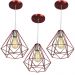 Kit 3 Pendentes Diamante Aramado Grande Cereja